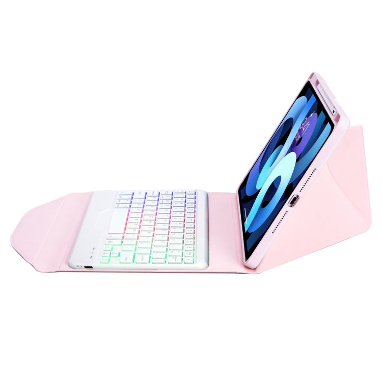 Z102BS Pen Slot Backlight Bluetooth Keyboard Leather Tablet Case For iPad 10.2 2021/2020/2019(Pink) - Universal by PMC TechLife | Online Shopping South Africa | PMC TechLife