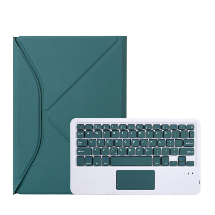 Z102B-A Pen Slot Touchpad Bluetooth Keyboard Leather Tablet Case For iPad 10.2 2021/2020/2019(Green) - free shipping - PMC TechLife - Order now!