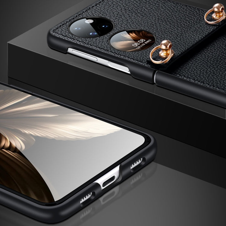 For Huawei P50 Pocket SULADA Litchi Texture Leather + TPU Phone Case with Strap(Orange) - Huawei Cases by SULADA | Online Shopping South Africa | PMC TechLife | Buy Now Pay Later Mobicred