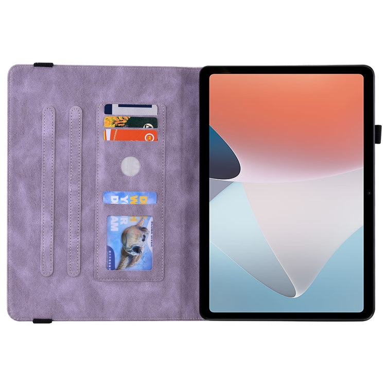 For OPPO Pad Air Butterfly Flower Embossed Leather Tablet Case(Purple) - OPPO by PMC TechLife | Online Shopping South Africa | PMC TechLife | Buy Now Pay Later Mobicred