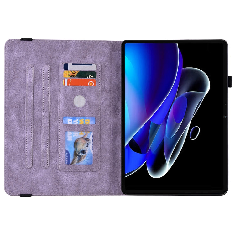 For Realme Pad X Butterfly Flower Embossed Leather Tablet Case(Purple) - Realme by PMC TechLife | Online Shopping South Africa | PMC TechLife | Buy Now Pay Later Mobicred