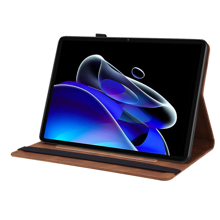 For Realme Pad X Butterfly Flower Embossed Leather Tablet Case(Brown) - Realme by PMC TechLife | Online Shopping South Africa | PMC TechLife | Buy Now Pay Later Mobicred