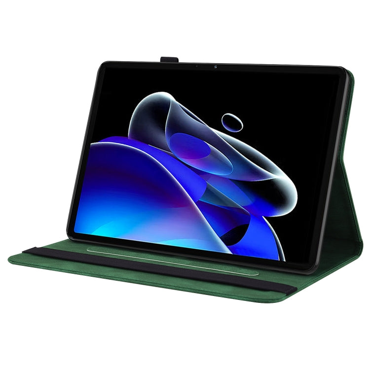 For Realme Pad X Butterfly Flower Embossed Leather Tablet Case(Green) - Realme by PMC TechLife | Online Shopping South Africa | PMC TechLife | Buy Now Pay Later Mobicred