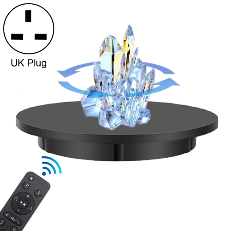 42cm Charging Rotating Display Stand Video Shooting Turntable, Load: 100kg, Power Plug:UK Plug(Black) -  by PMC TechLife | Online Shopping South Africa | PMC TechLife | Buy Now Pay Later Mobicred