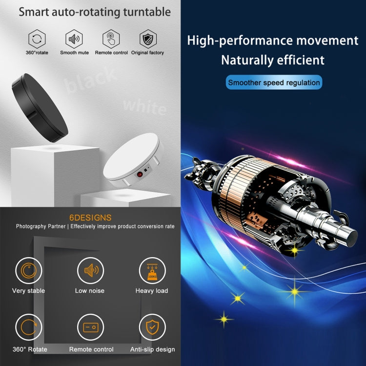 60cm Charging Rotating Display Stand Video Shooting Turntable, Load: 100kg, Power Plug:UK Plug(Black) -  by PMC TechLife | Online Shopping South Africa | PMC TechLife | Buy Now Pay Later Mobicred