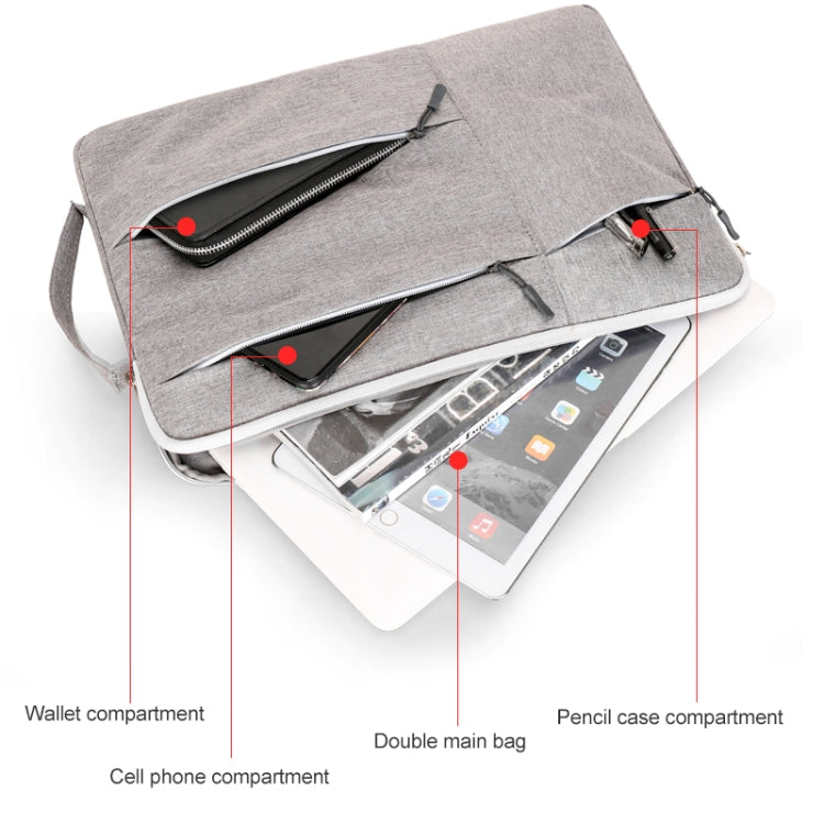 C310 Portable Casual Laptop Handbag, Size:13-13.3 inch(Pink) - 13.3 inch by PMC TechLife | Online Shopping South Africa | PMC TechLife | Buy Now Pay Later Mobicred