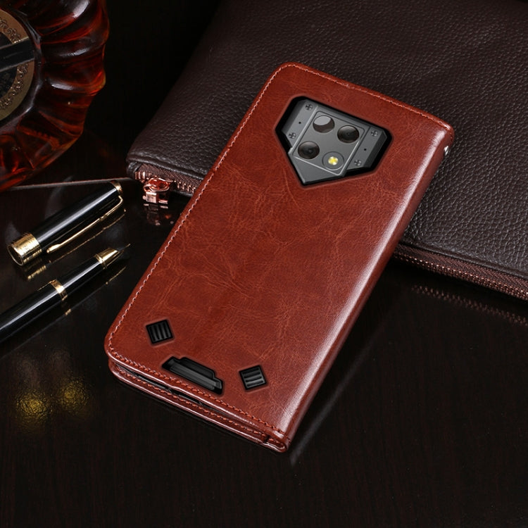 For Blackview BV9800 Pro idewei Crazy Horse Texture Horizontal Flip Leather Case with Holder & Card Slots & Wallet(Dark Blue) - More Brand by idewei | Online Shopping South Africa | PMC TechLife | Buy Now Pay Later Mobicred