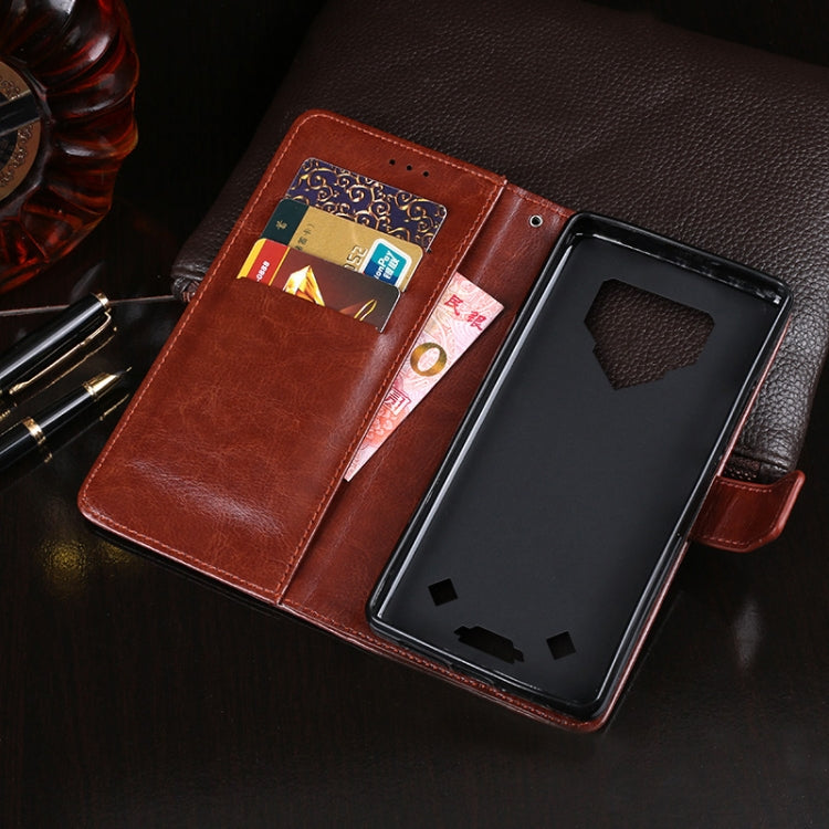 For Blackview BV9800 Pro idewei Crazy Horse Texture Horizontal Flip Leather Case with Holder & Card Slots & Wallet(Red) - More Brand by idewei | Online Shopping South Africa | PMC TechLife | Buy Now Pay Later Mobicred