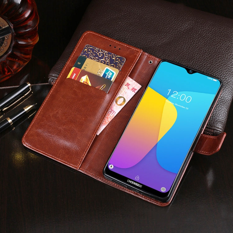 For Doogee X90 idewei Crazy Horse Texture Horizontal Flip Leather Case with Holder & Card Slots & Wallet(Rose Red) - More Brand by idewei | Online Shopping South Africa | PMC TechLife | Buy Now Pay Later Mobicred