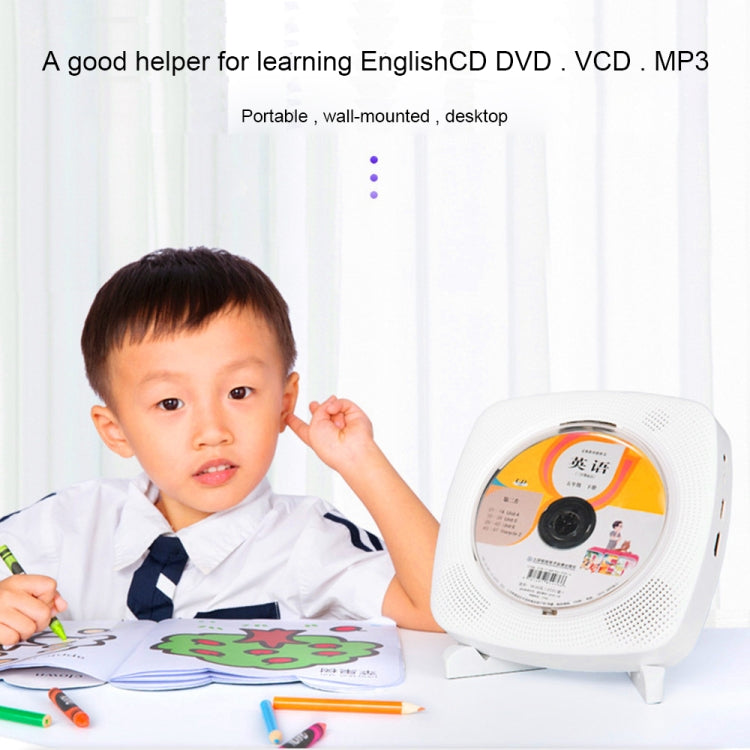 Kecag KC-609 Wall Mounted Home DVD Player Bluetooth CD Player, Specification:DVD/CD+Connectable TV  + Plug-In Version(Pink) - free shipping - PMC Jewellery - Order now!