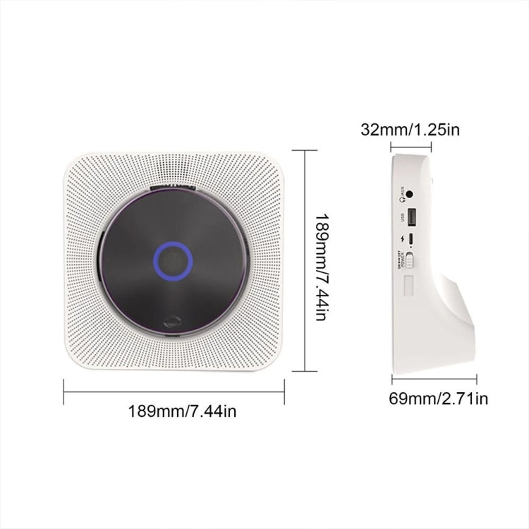 Kecag KC-806 2A Retro Bluetooth Music Disc Album CD Player, Specification:Plug-in Version(Blue) - free shipping - PMC Jewellery - Order now!