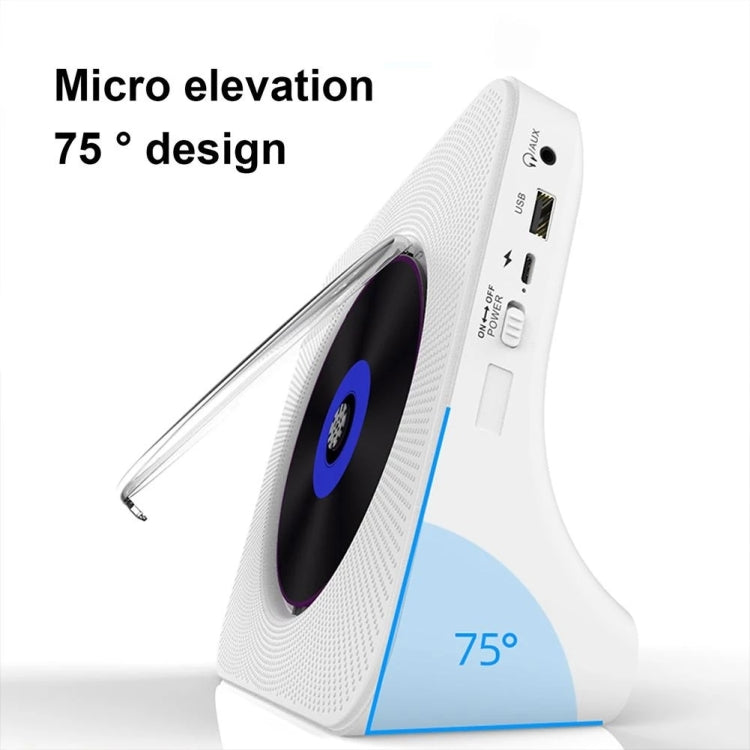 Kecag KC-806 2A Retro Bluetooth Music Disc Album CD Player, Specification:Rechargeable Version(White) - free shipping - PMC Jewellery - Order now!