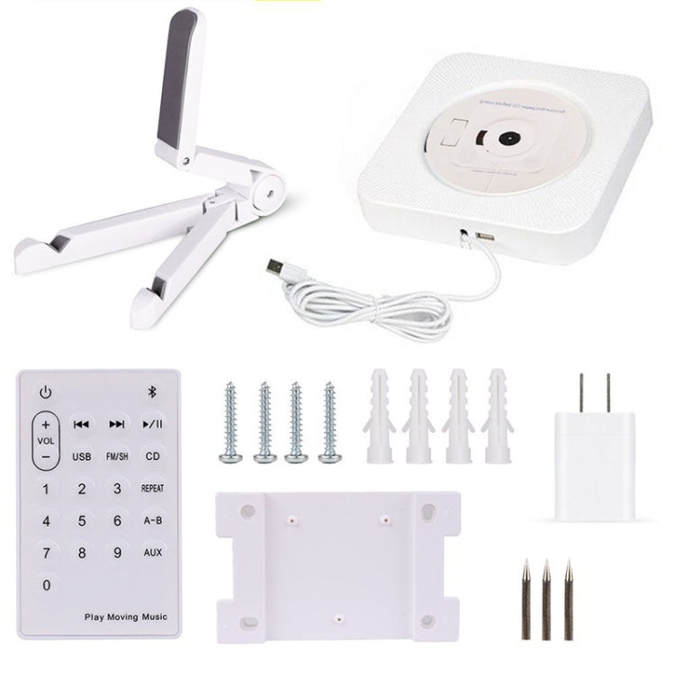 Kecag KC-808 6W Wall Mounted Bluetooth CD Player(White) - free shipping - PMC Jewellery - Order now!