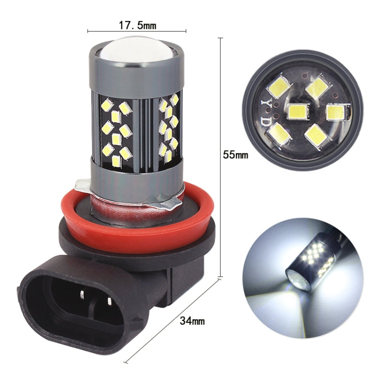 1 Pair H11 12V 7W Continuous Car LED Fog Light(Orange Light) - Fog / Driving Lights by PMC TechLife | Online Shopping South Africa | PMC TechLife | Buy Now Pay Later Mobicred
