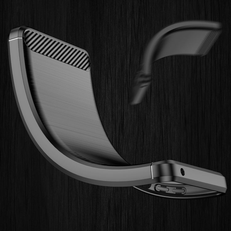 For Lenovo K13 Brushed Texture Carbon Fiber TPU Phone Case(Black) - Lenovo by PMC TechLife | Online Shopping South Africa | PMC TechLife | Buy Now Pay Later Mobicred