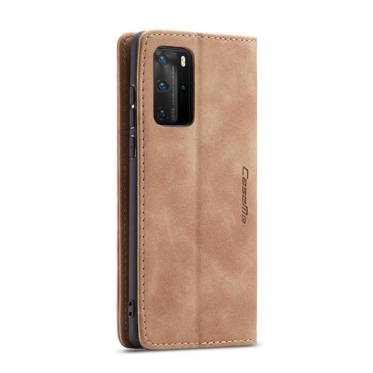 For Huawei P40 Pro CaseMe-013 Multifunctional Horizontal Flip Leather Case with Card Slot & Holder & Wallet(Brown) - Huawei Cases by CaseMe | Online Shopping South Africa | PMC Jewellery | Buy Now Pay Later Mobicred
