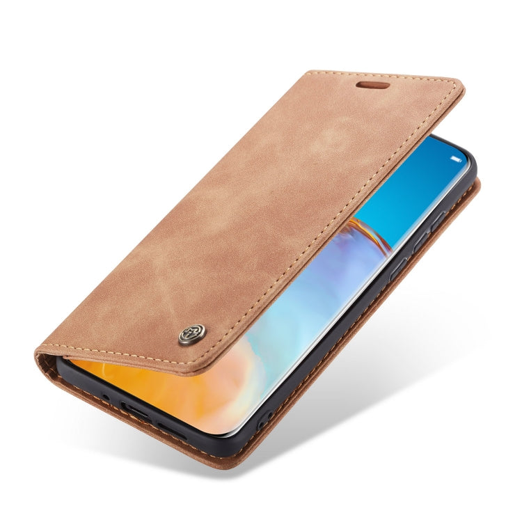 For Huawei P40 Pro CaseMe-013 Multifunctional Horizontal Flip Leather Case with Card Slot & Holder & Wallet(Brown) - Huawei Cases by CaseMe | Online Shopping South Africa | PMC Jewellery | Buy Now Pay Later Mobicred