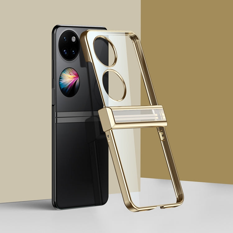 For Huawei P50 Pocket Electroplating PC Full Coverage Shockproof Phone Case(Gold) - Huawei Cases by PMC TechLife | Online Shopping South Africa | PMC TechLife | Buy Now Pay Later Mobicred