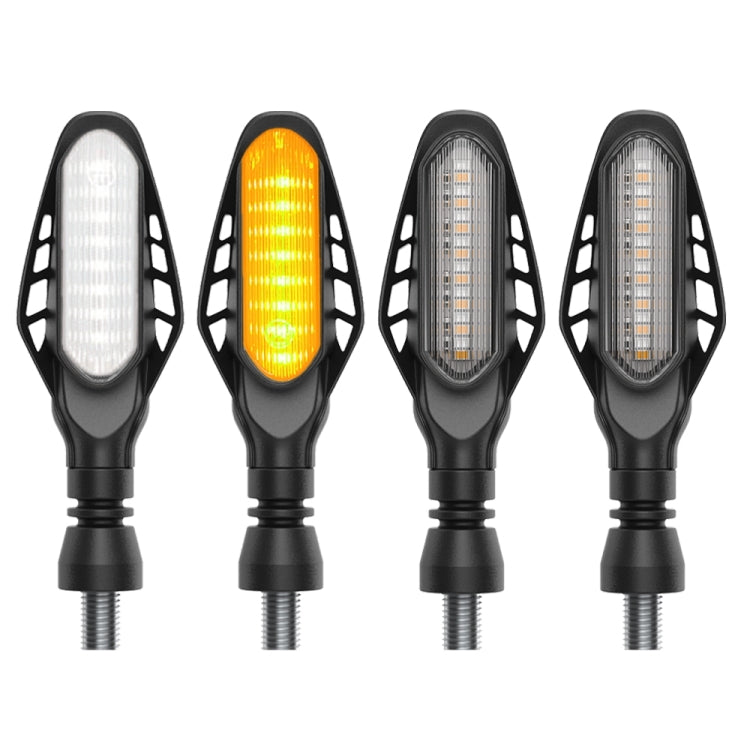 4 PCS Modified Motorcycle 16LEDs Brake Turn Tail Light, Transparent Shell(White Light + Yellow Light) - Turn Signal by PMC TechLife | Online Shopping South Africa | PMC TechLife | Buy Now Pay Later Mobicred
