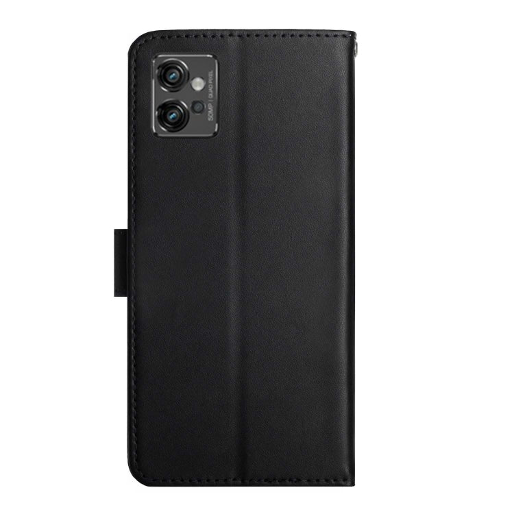 For Motorola Moto G32 Genuine Leather Fingerprint-proof Horizontal Flip Phone Case(Black) - Motorola Cases by PMC TechLife | Online Shopping South Africa | PMC TechLife | Buy Now Pay Later Mobicred