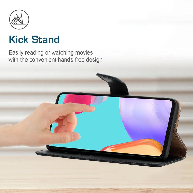 For Motorola Moto G32 Genuine Leather Fingerprint-proof Horizontal Flip Phone Case(Black) - Motorola Cases by PMC TechLife | Online Shopping South Africa | PMC TechLife | Buy Now Pay Later Mobicred