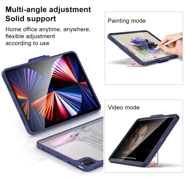 Mutural Transparent Holder Tablet Case For iPad 10.2 2021 / 2020 / 2019 / 10.5(Black) - free shipping - PMc TechLife - Order now!