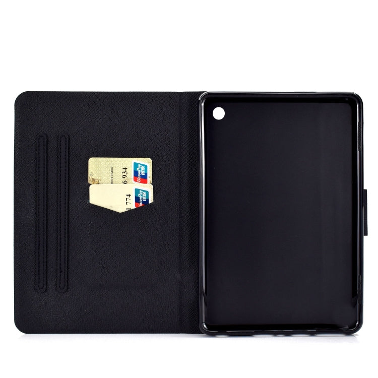 For Amazon Kindle Fire 7 2022 Electric Horizontal Flat Painted Leather Tablet Case(Shar Pei) - Amazon by PMC TechLife | Online Shopping South Africa | PMC TechLife | Buy Now Pay Later Mobicred