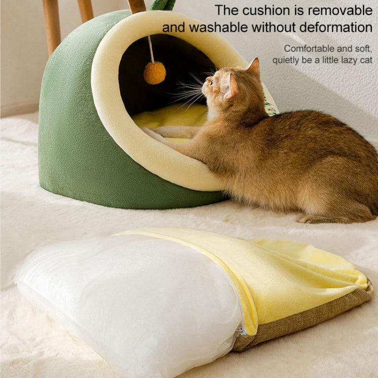 Semi-enclosed Pet Cat and Dog Bed Dog Kennel Pad Pet Supplies, Size:M(Orange Rabbit) - Beds by PMC TechLife | Online Shopping South Africa | PMC TechLife | Buy Now Pay Later Mobicred