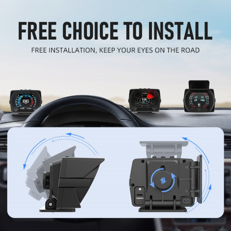 A450 O Car 2.8 inch OBDII Head-Up Display System - Head Up Display System by PMC TechLife | Online Shopping South Africa | PMC TechLife | Buy Now Pay Later Mobicred