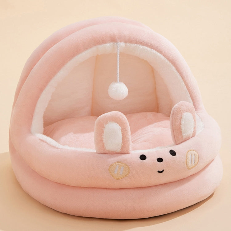 Semi-enclosed Cradle Pet Cat Bed Dog Kennel Pad Pet Supplies, Size:M(Pink Rabbit) - Beds by PMC TechLife | Online Shopping South Africa | PMC TechLife | Buy Now Pay Later Mobicred