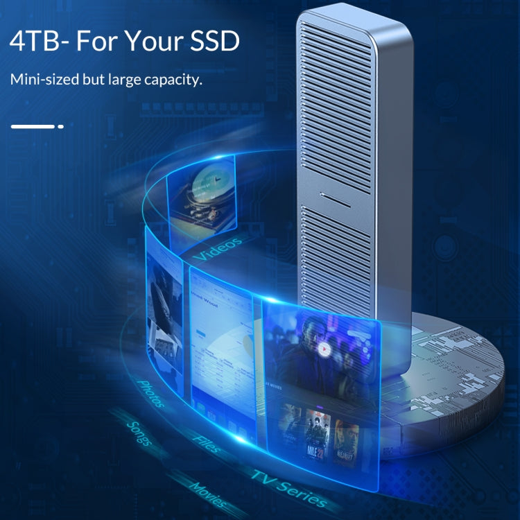 ORICO M221C3-SV M.2 NGFF 6Gbps SSD Enclosure(Silver) - free shipping - PMC Jewellery - Order now!