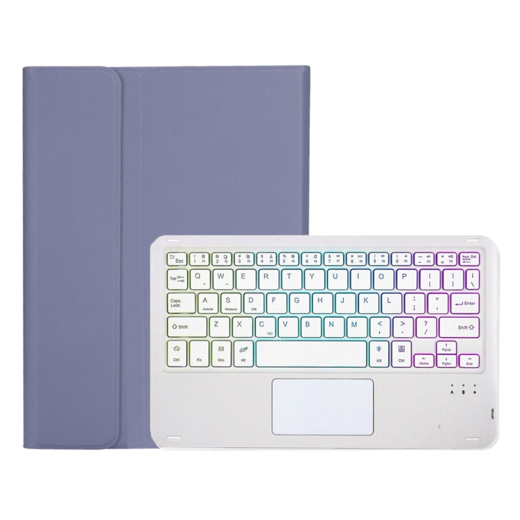 OP11-AS Lambskin Texture Ultra-thin Bluetooth Keyboard Leather Case with Touchpad & Backlight For OPPO Pad 11 inch(Purple) - free shipping - PMC TechLife - Order now!