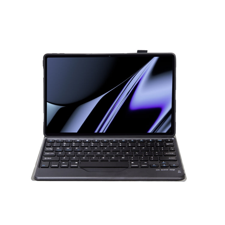OP11-B Lambskin Texture Ultra-thin Bluetooth Keyboard Leather Case For OPPO Pad 11 inch(Black) - OPPO Keyboard by PMC TechLife | Online Shopping South Africa | PMC TechLife | Buy Now Pay Later Mobicred