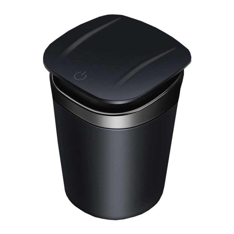 Car Portable Metal Ashtray Built-in LED(Black) - Ashtrays by PMC Jewellery | Online Shopping South Africa | PMC Jewellery | Buy Now Pay Later Mobicred