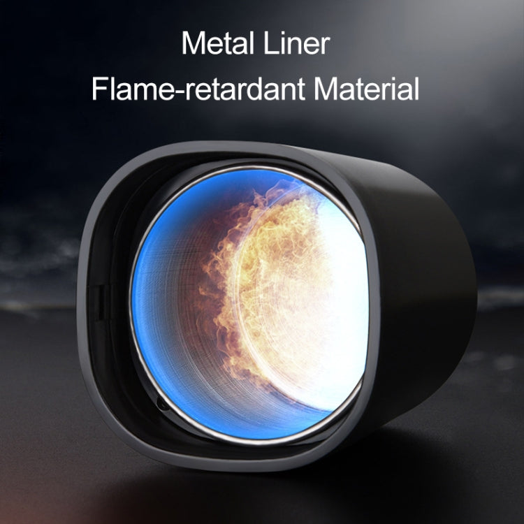 Car Portable Metal Ashtray Built-in LED(Black) - Ashtrays by PMC Jewellery | Online Shopping South Africa | PMC Jewellery | Buy Now Pay Later Mobicred