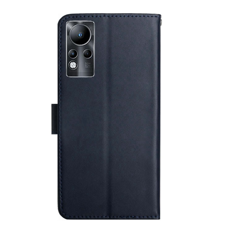 For Infinix Note 11 Genuine Leather Fingerprint-proof Horizontal Flip Phone Case(Blue) - Infinix Cases by PMC TechLife | Online Shopping South Africa | PMC TechLife | Buy Now Pay Later Mobicred