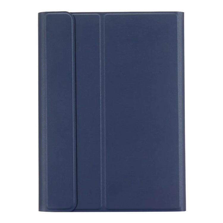 Round Cap Bluetooth Keyboard Leather Case with Pen Slot, without Touchpad For Samsung Galaxy Tab A7 10.4 2020(Dark Blue+White Keyboard) - Samsung Keyboard by PMC TechLife | Online Shopping South Africa | PMC TechLife