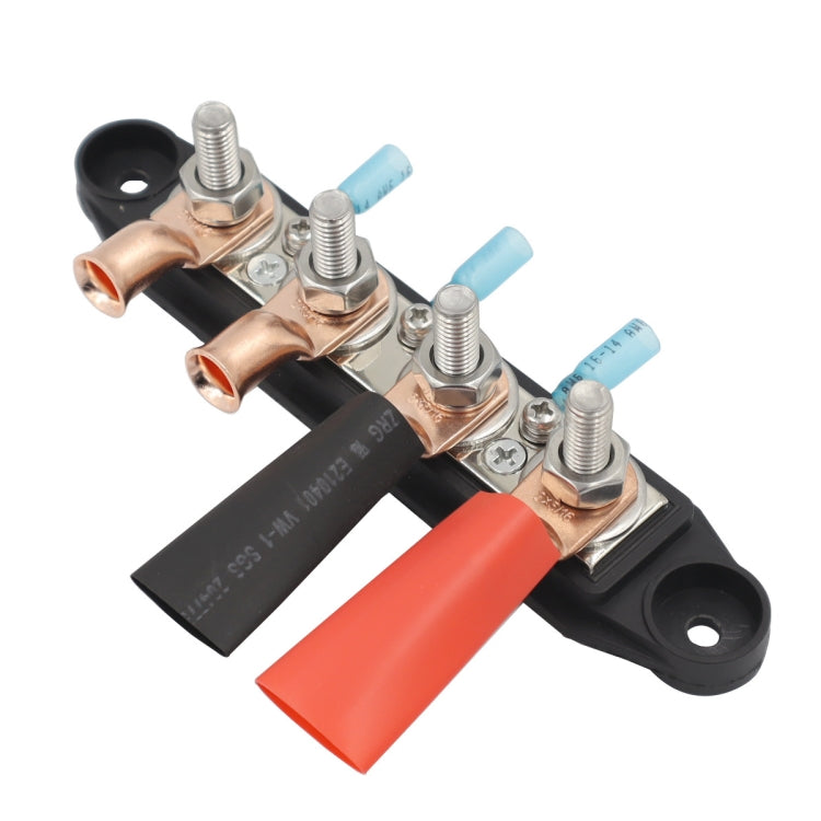 Black M8 Stud RV Ship High Current Power Distribution Terminal Block with Accessories - Fuse by PMC TechLife | Online Shopping South Africa | PMC TechLife | Buy Now Pay Later Mobicred