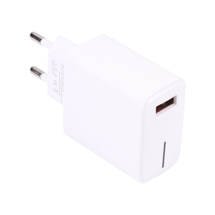 LZ-1130 QC 3.0 USB Charger, Plug Type:EU Plug(White) - USB Charger by PMC Jewellery | Online Shopping South Africa | PMC Jewellery | Buy Now Pay Later Mobicred