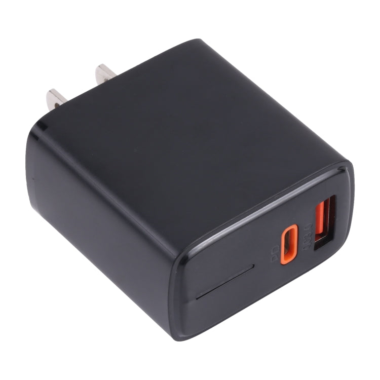 LZ-1130 PD 20W Type-C+QC 3.0 USB Fast Charger, Plug Type:US Plug(Black) - free shipping - PMC Jewellery - Order now!