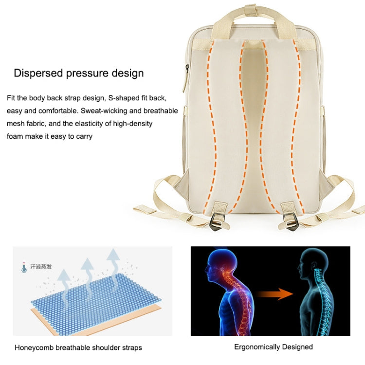 CADeN Multifunctional Photography Shoulders Digital Bag Portable Camera Backpack, Size:28.5 x 14 x 42cm(Beige) - free shipping - PMC TechLife - Order now!