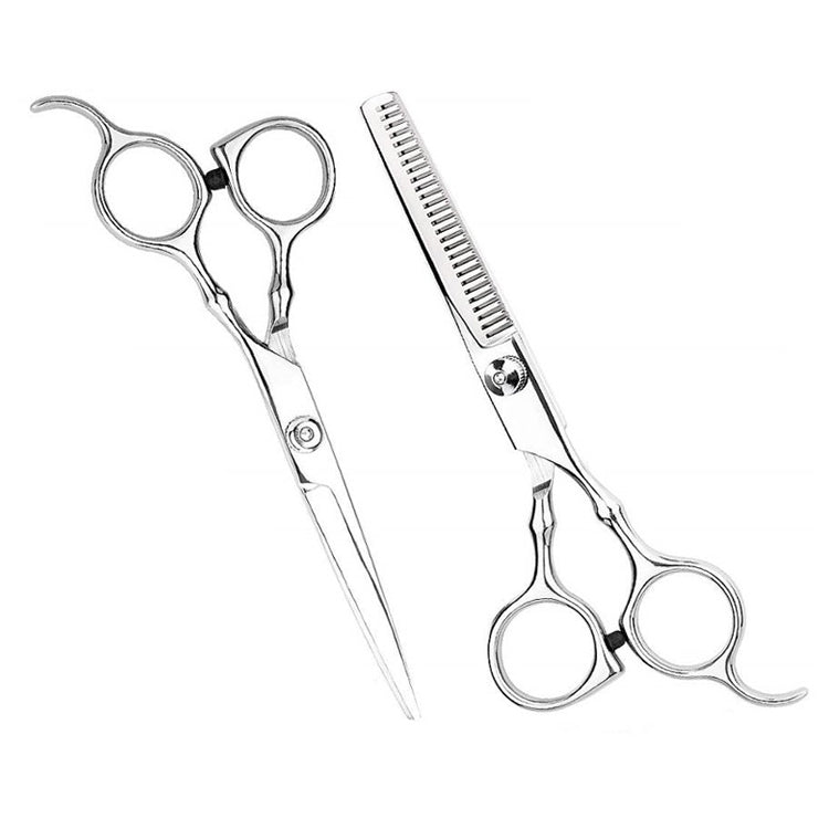 2pcs / Set Professional Hair Cutting Thinning Scissor Hairdressing Flat Shear Scissors Kit(Gold Silver) - free shipping - PMC TechLife - Order now!