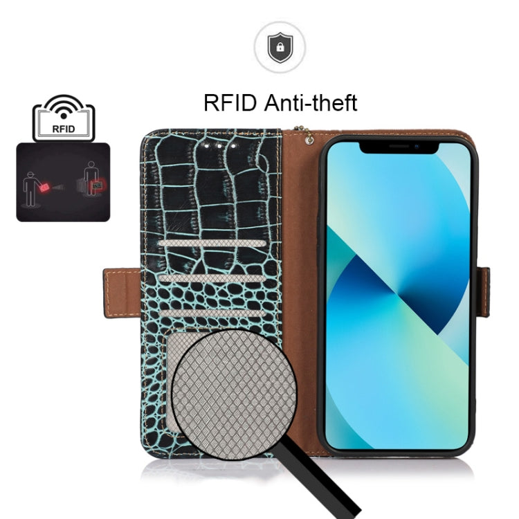 For Huawei Mate 50 Crocodile Top Layer Cowhide Leather Phone Case(Green) - Huawei Cases by PMC TechLife | Online Shopping South Africa | PMC TechLife | Buy Now Pay Later Mobicred