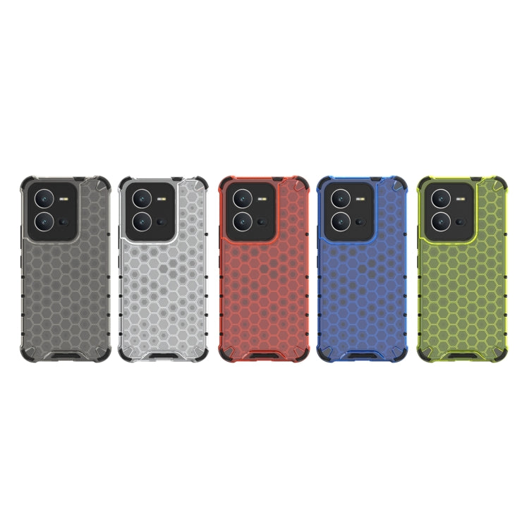 For vivo V25 5G / X80 Lite 5G Honeycomb Phone Case(Black) - vivo Cases by PMC TechLife | Online Shopping South Africa | PMC TechLife | Buy Now Pay Later Mobicred