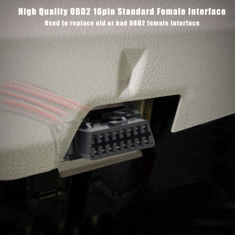 30cm 16Pin Fixed Terminal Extension Cable Female Plug for KIA - free shipping - PMC TechLife - Order now!