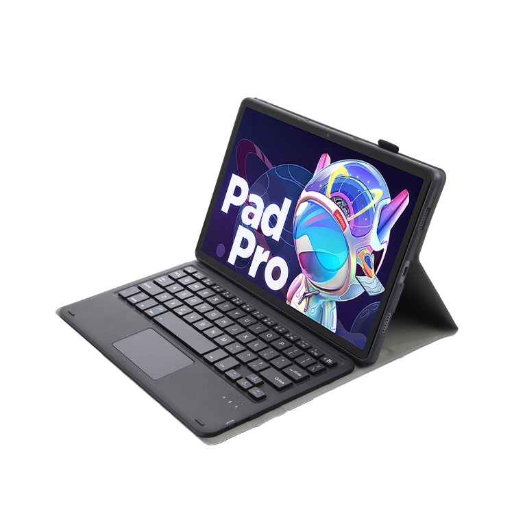 AM18-A Bluetooth Keyboard Leather Case with Touchpad For Lenovo XiaoXin Pad Pro 2022 11.2 inch(Black) - Lenovo Keyboard by PMC TechLife | Online Shopping South Africa | PMC TechLife
