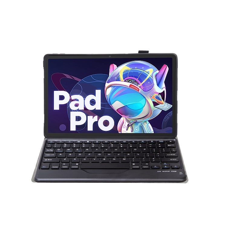 AM18-B Bluetooth Keyboard Leather Case For Lenovo XiaoXin Pad Pro 2022 11.2 inch(Black) - Lenovo Keyboard by PMC TechLife | Online Shopping South Africa | PMC TechLife