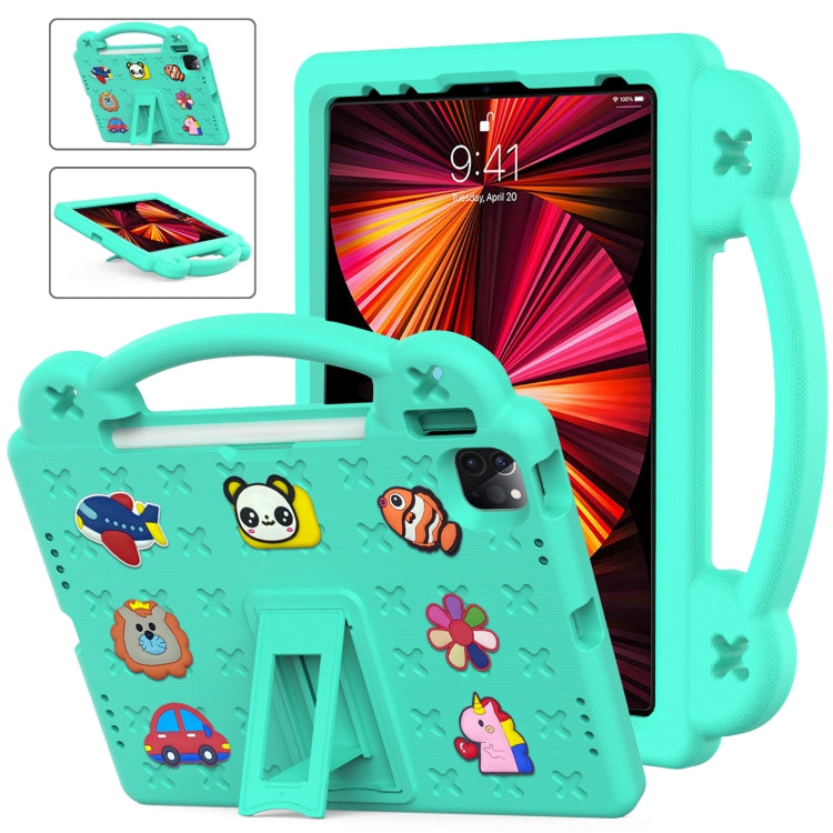 Handle Kickstand Children EVA Shockproof Tablet Case For iPad Pro 11 2018 / 2020 / 2021(Mint Green) - More iPad Cases by PMC TechLife | Online Shopping South Africa | PMC TechLife