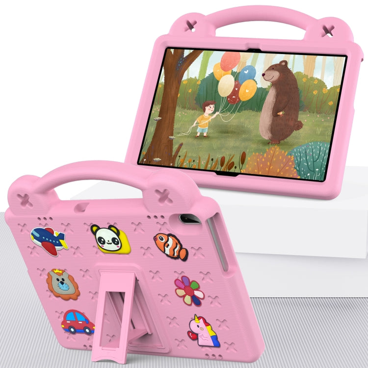 For Lenovo Tab M10 X605 / X505 / Tab P10 X705 Handle Kickstand Children EVA Shockproof Tablet Case(Pink) - Lenovo by PMC TechLife | Online Shopping South Africa | PMC TechLife | Buy Now Pay Later Mobicred