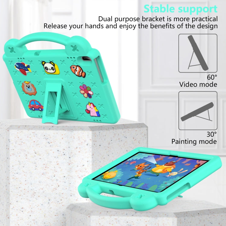 For Huawei MediaPad T5 10.1 Handle Kickstand Children EVA Shockproof Tablet Case(Mint Green) - Huawei by PMC TechLife | Online Shopping South Africa | PMC TechLife | Buy Now Pay Later Mobicred